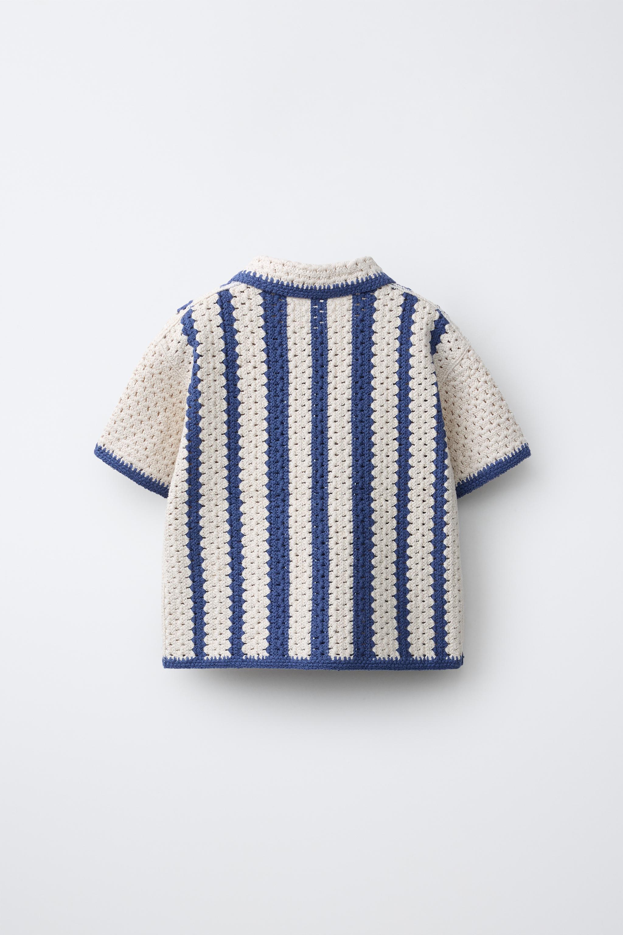 LAGOSTA CROCHET KNIT SHIRT